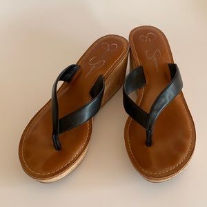 Jessica Simpson Wedge Cork JS Flip flop Sandals